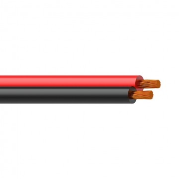 Cable de altavoz rojo y negro de 2 x 2,5mm. Procab ALS25