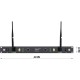 TRITON TRASCEPTOR WIRELESS DMX DUO LUMENRADIO FORMATO RACK 19" con RDM