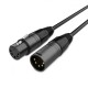 Audibax Silver Black Cable DMX 5 PIN 1 Metro