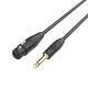 FactorFLEX Cable señal 5 m XLR hembra 3 PIN a 1 Jack