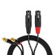 FactorFLEX Cable señal 1,5 m 2 RCA a 2 XLR hembra ctores REAN