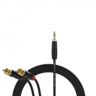 FactorFLEX Cable señal 3 m 2 RCA a 1 mini Jack conectores REAN