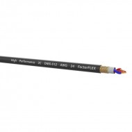 FactorFLEX Cable DMX AWG 24 2C flexible color negro precio por metro CPS Neutrik