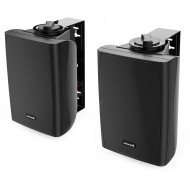 Audibax Elipse 5 Altavoces Sonorización HiFi 5 2Vías con Soporte Pared Negros Pareja