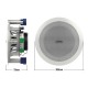 Audibax CM508L-BT Altavoces Techo Blancos Bluetooth empotrables Techo 2 Vías 2 x 20W 5