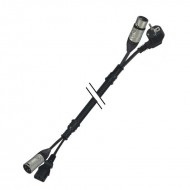 Audibax Cable XLR Macho - XLR Hembra 15 metros+ Toma 220 V