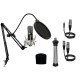 Audibax Berlin 1800 Silver Pro Pack micro Estudio+ Soporte + Antipop + Cables