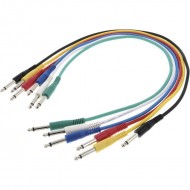 Audibax Basic Colour Cable Patch Jack Mono a JackMono 6 Und 1,5 Metros