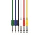 Audibax Basic Colour Cable Patch Jack Stereo a JacStereo 6 Unidades 60 Centímetros