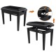 Audibax KB600 Black Banco para Piano TecladoAjustable Regulable Acolchado