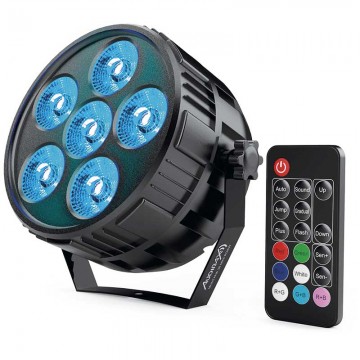 Audibax Montana 36 Mini RGBw 4 in 1 Foco LedDiscoteca 36w + Mando