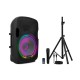 Audibax Party 12 Altavoz Activo Profesional 12500W Pico Bluetooth + Soporte + Cable + 