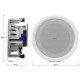 Audibax CM808L-BT Altavoces Techo Blancos Bluetoottooth Empotrables 2 Vías 2 x 40W 8"