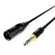 Audibax Evolution Cable XLR Macho a Jack Balanceado 1,5 Metros Negro