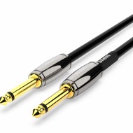 Audibax Evolution Silent Cable Guitarra Jack Mono 55 Metros Bañado en Oro de 24k Black Mir