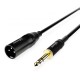 Audibax Evolution Cable XLR Macho a Jack Balanceado 6 Metros Negro