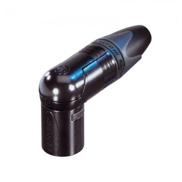 NEUTRIK XLR ACODADO NEGRO 3 PIN MACHO NC3MRX-B