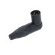 NEUTRIK XLR ACODADO NEGRO 3 PIN MACHO NC3MRX-B