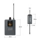 Audibax Missouri Free Head Dual UHF Sistema deMicrófono de diadema con Receptor Recarg