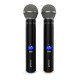 Audibax Sidney 500 A Micrófono Inalámbrico Profesional UHF Doble Mano + Maleta