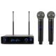 Audibax Sidney 1250 A Micrófono Doble ManoProfesional UHF Frecuencia A + Maleta