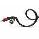 Audibax Bronze Cable Minijack Stereo a 2 RCAMacho 3 m Negro