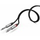 Audibax Pro Cable 2 Jack Mono a 2 RCA 10 m Negro