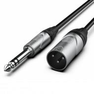 Audibax Pro Cable XLR Macho a Jack Balanceado1,5 m Negro