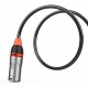 Audibax Pro Cable XLR M a XLR H 6m Negro