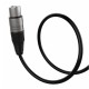 Audibax Silver Cable XLR Macho a XLR Hembra 3mNegro