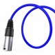 Audibax Silver Cable XLR Macho - XLR Hembra 6 Metros Azul