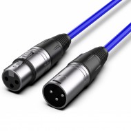 Audibax Silver Cable XLR Macho - XLR Hembra 10Metros Azul