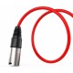 Audibax Silver Cable XLR Macho - XLR Hembra 6 Metros Rojo