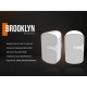 Audibax Brooklyn 8T WH Pareja Altavoces Pasivos Potencia RMS 100V-5W/10W/20W/40W