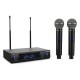 Audibax Sidney 1250 B Micrófono Doble ManoProfesional UHF Frecuencia B + Maleta