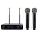 Audibax Sidney 1250 B Micrófono Doble ManoProfesional UHF Frecuencia B + Maleta