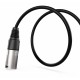 Audibax Silver Cable XLR Macho a XLR Hembra 30cm Negro