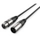 Audibax Silver Cable XLR Macho a XLR Hembra 50cm Negro