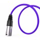 Audibax Silver Cable XLR M- XLR H 3m Morado