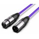 Audibax Silver Cable XLR M - XLR H 10m Morado