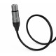 Audibax Silver Cable XLR H a Jack Mono 10m Negro