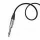 Audibax Silver Cable XLR H a Jack Mono 090m Negro