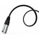 Audibax Silver Cable XLR M Minijack Stereo15mNegro