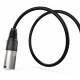 Audibax Silver Cable XLR Macho a Jack Balanceado1,5 Metros Negro