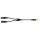 FactorFLEX Cable señal 3 m 1 Jack estéreo + 2 XLR REAN