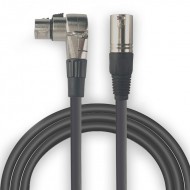 Audibax Silver Cable XLR M- XLR H 10m Acodado